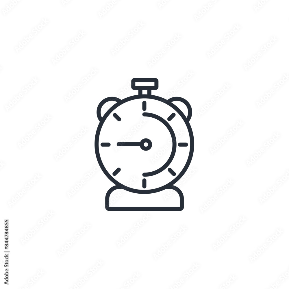 Poster timer icon. vector.editable stroke.linear style sign for use web design,logo.symbol illustration.
