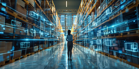 Smart inventory management in a retail warehouse concept