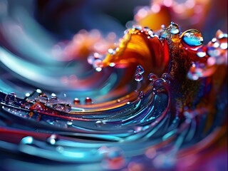 abstract background with color full wave