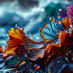 5th colorful wave with psychedelic style