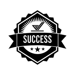 Premium Quality success badge vector illustration