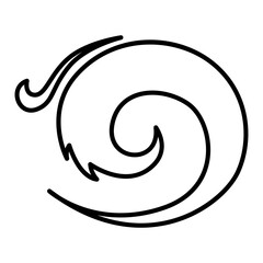 Obraz premium Wave water icon transparent background