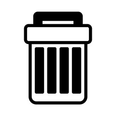 delete icon or logo illustration outline  black filled style