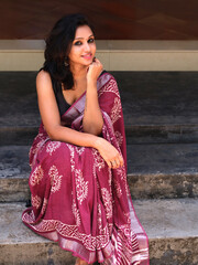 fashion model in saree and other dresses
