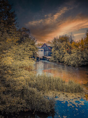 The small and wild Grabia river in central Poland.