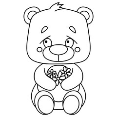 Naklejka premium Cute Bear