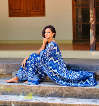 fashion model in saree and other dresses