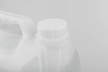 Cosmetic Or Hygiene Grayscale White Plastic Bottle Of Gel, Liquid Soap, Lotion, Cream, Shampoo.