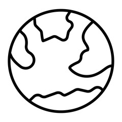 Earth Day Vector Line Icon