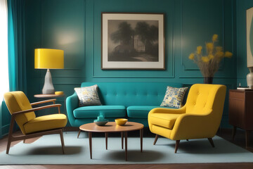 Interior design of modern living room