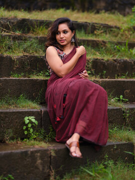 fashion model in saree and other dresses