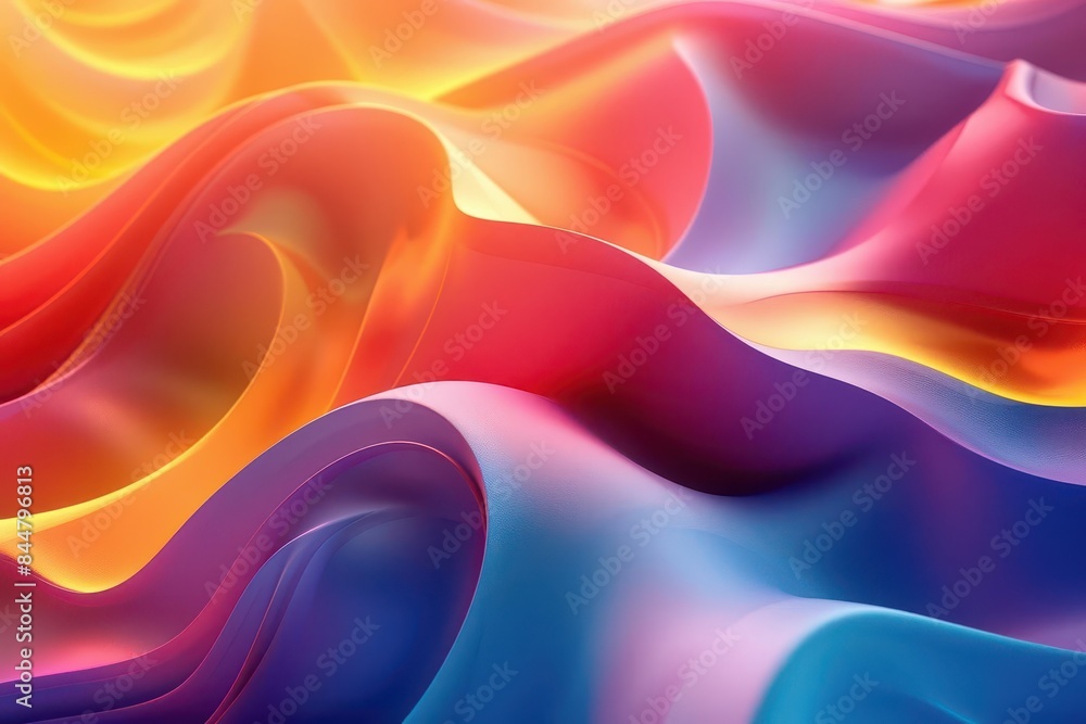 Poster the design features a modern colorful gradient with striking transitions that make a bold statement.