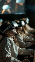 VR-Powered Classroom Learning: Students Engaged in Interactive Education with Virtual Reality Headsets