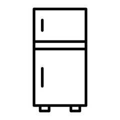 Fridge Vector Line Icon