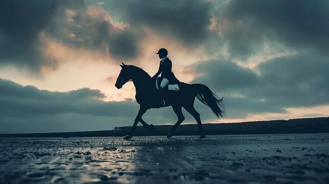 Andalusian rider on Jumping Horse,  Jinete andaluza en caballo de salto, caballos