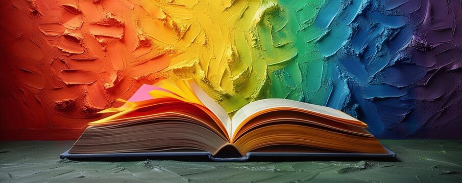 LGBTQ Pride Month celebration with pride book readings, author events, and LGBTQ literature