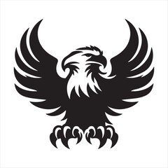 Bald Eagle bird vector art illustration