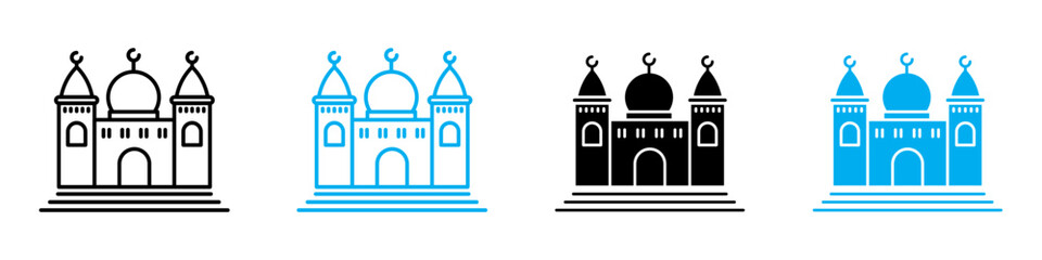 Mosque Icon Perfect for Islamic Architecture and Worship Designs