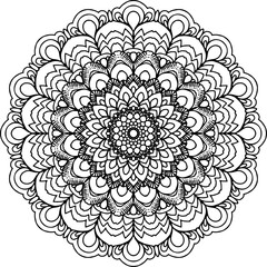 Mandala Letter Size Islam Arabic Pakistan Indian Color Floral Mandala Drawing for Kids Floral Pattern Abstract Mandala Good for the Soul EASY to Color Circle Mandala Tshirt Design Cricut Silhouette