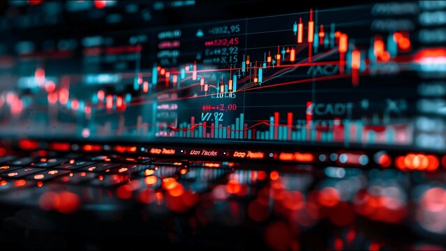 Finance Chart Doji Candles Stock Prices Financial Graph Business Industry Market