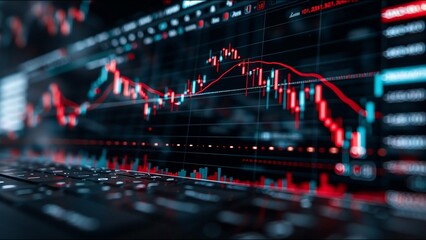 Stock Market Bar Chart Financial Indicators Technical Analysis