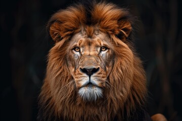 Majestic Lion with Intense Gaze