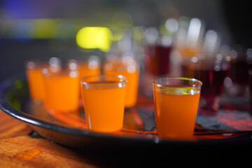 Orange Shot glasses