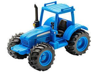 Obraz premium Blue Plastic Toy Tractor