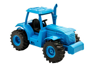 Obraz premium Blue Plastic Toy Tractor