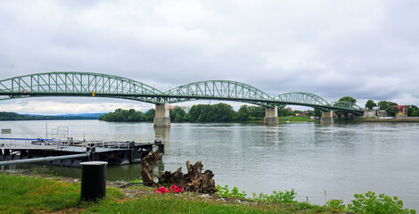 Apollo Suspension bridge - Hungary - This is on the Hungary and Slovakia border - Esztergom, Hungary