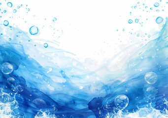 波しぶきと泡の抽象画
Abstract image of splashing waves and bubbles