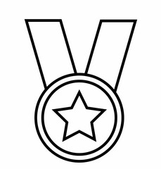 Medal icon vector Illustration