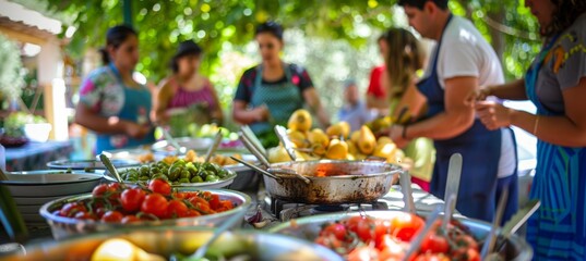 Mediterranean Outdoor Cooking Class: Learn to Create Traditional Dishes with Fresh Ingredients