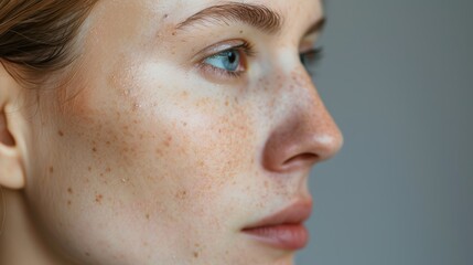 Professional Side-by-Side Comparison of Cheek Area Enhancing Skin Tone and Texture Post RF Treatment