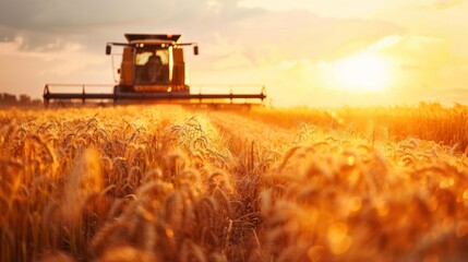 Fototapeta premium Automated Harvesting Machinery