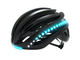 Modern Bicycle Helmet with Integrated LED Lights