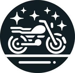 motorcycle icon on white background