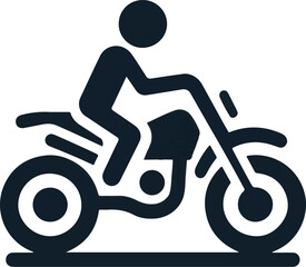 motorcycle icon on white background