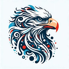 Fototapeta premium headshot silhouette vector style with white background