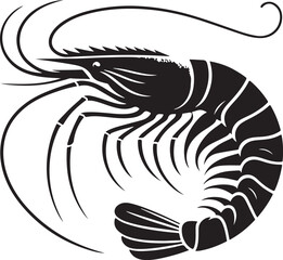 Beautiful shrimp fish vector