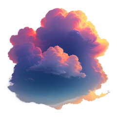 A breathtaking image of a vibrant cumulonimbus cloud illuminated by an internal lightning strike