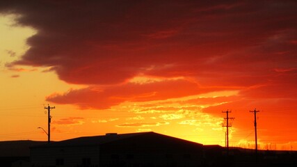 Red Evening sunset