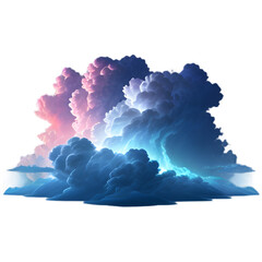 A breathtaking image of a vibrant cumulonimbus cloud illuminated by an internal lightning strike