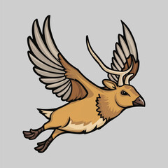 Obraz premium Tattoo style illustration of a harpy