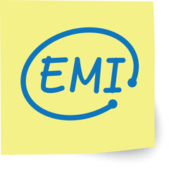 EMI Reminder Note Icon