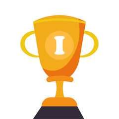 Gold cup vector illustration