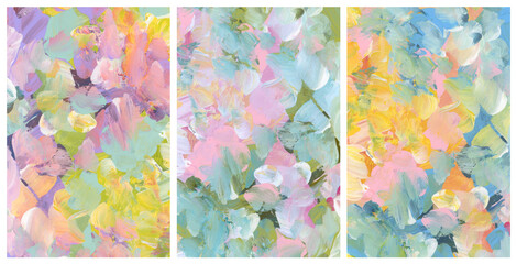 Art Watercolor and Acrylic smear blot. Hand drawn painting. Abstract texture pastel color stain background.