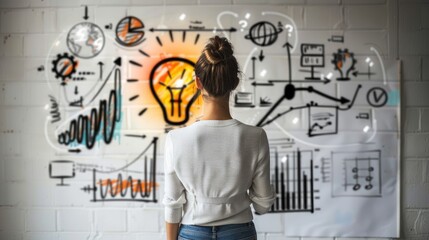 Entrepreneur Engaged in Strategic Planning Concept