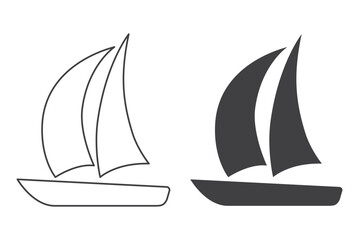 sailboat yaht icon