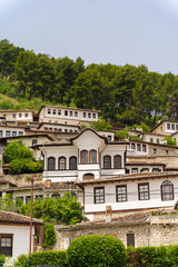 Obraz premium Albania, Berat city clear sky old traditional building 9 June 2024